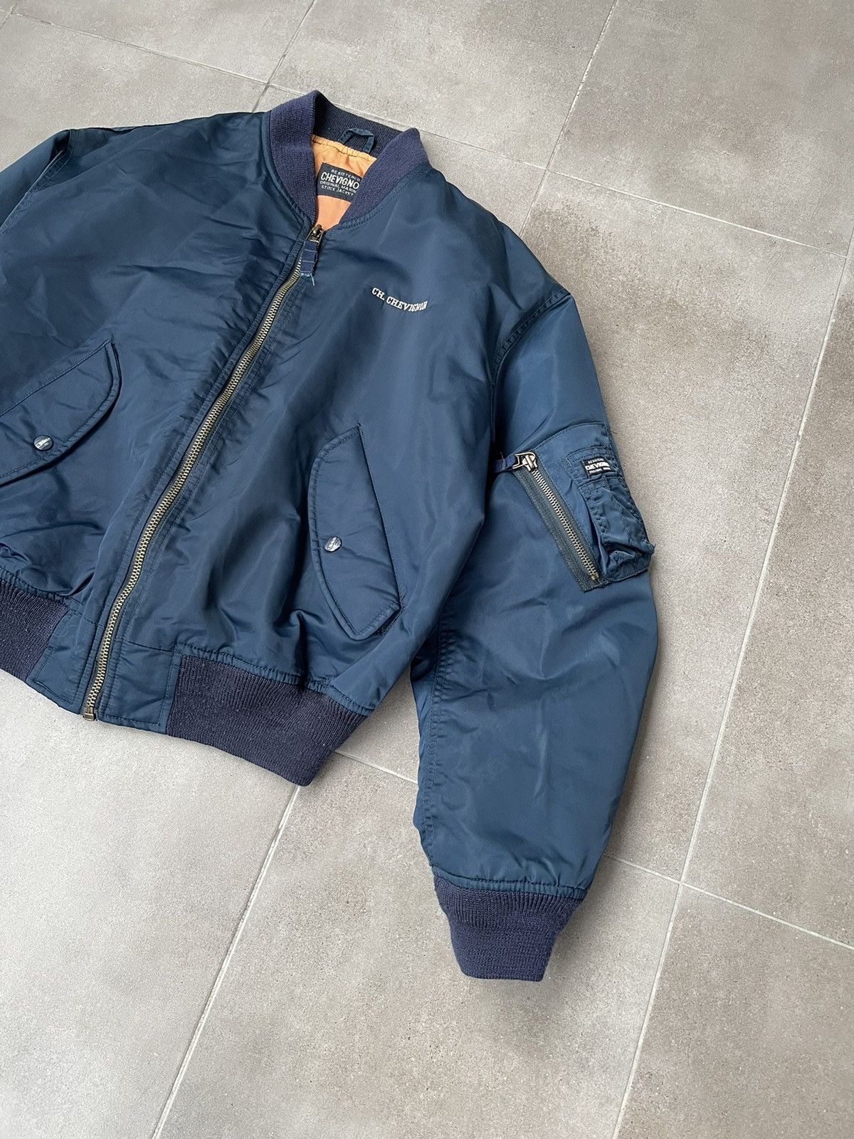 Chevignon VIntage Chevignon MA1 Military Navy Bomber Jacket Size US M / EU 48-50 / 2 - 9 Thumbnail