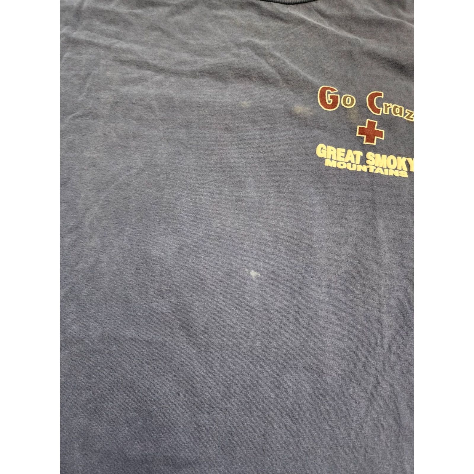 Delta VINTAGE Delta 90s Great Smoky Mountains Paramedic Funny T-Shirt Large Blue Mens Size US L / EU 52-54 / 3 - 4 Thumbnail