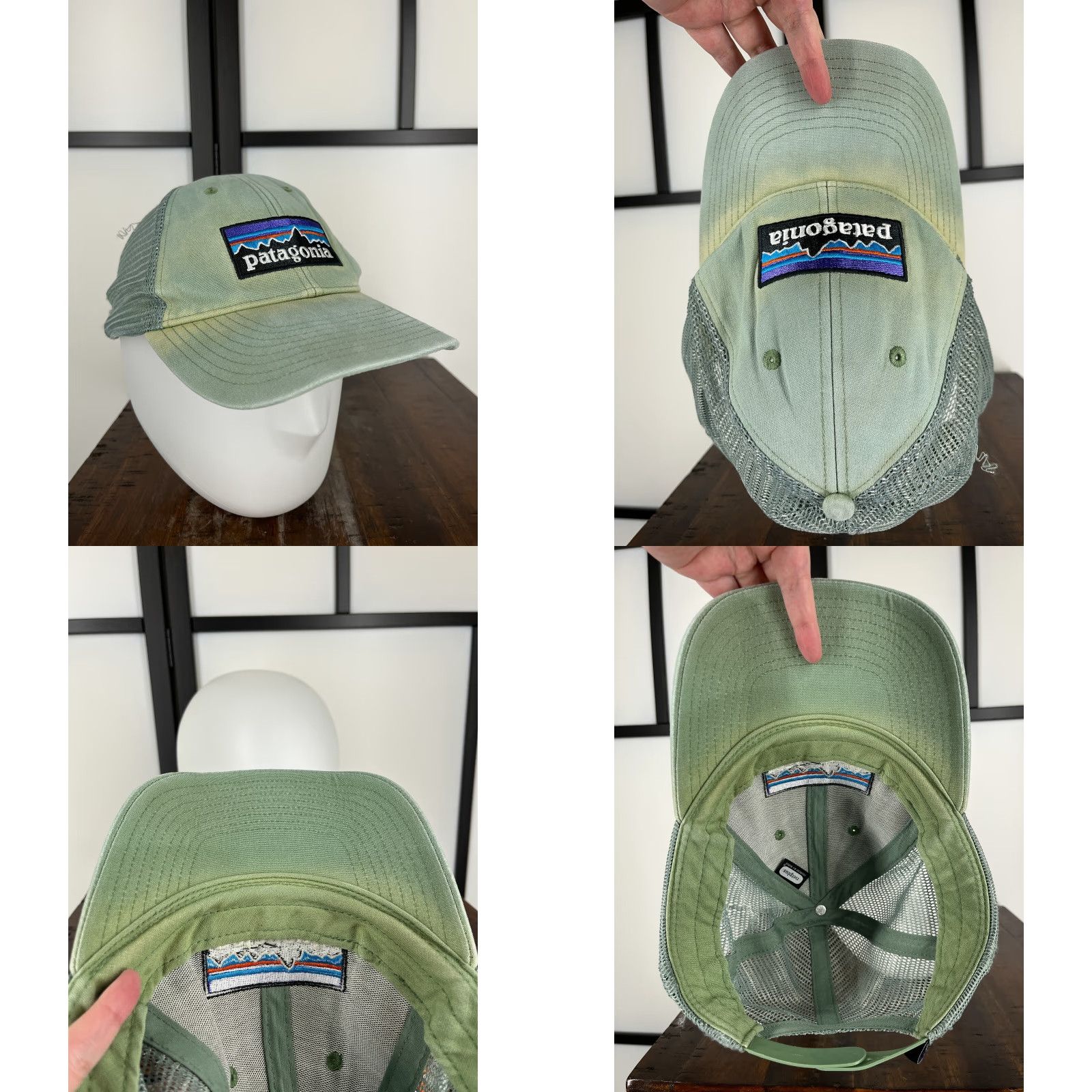 Patagonia Patagonia Hat Cap Snap Back Adult One Size Green Fitz Roy Embroidered Trucker Hat/Cap Size ONE SIZE - 8 Thumbnail