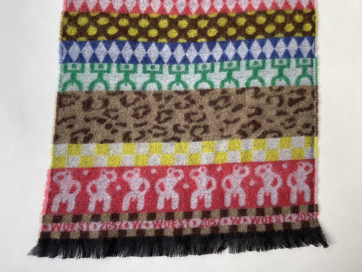 Walter Van Beirendonck Large Multicolour Patterned Scarf Size ONE SIZE - 4 Thumbnail