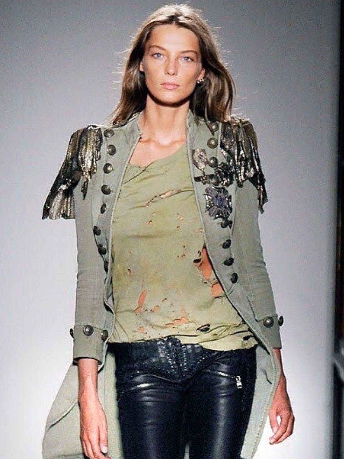 Balmain Balmain by Decarnin SS10 Destroyed Military Shirt Size US M / EU 48-50 / 2 - 3 Thumbnail