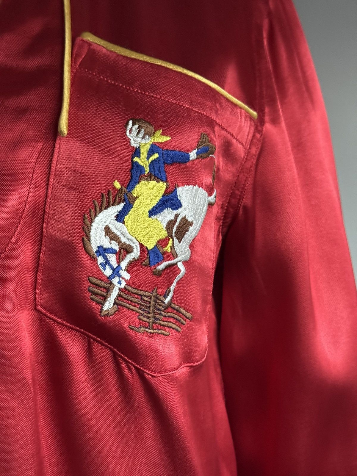 Bode BODE Bronco Pullover Satin Shirt sz XXS Size US XXS / EU 40 - 4 Thumbnail
