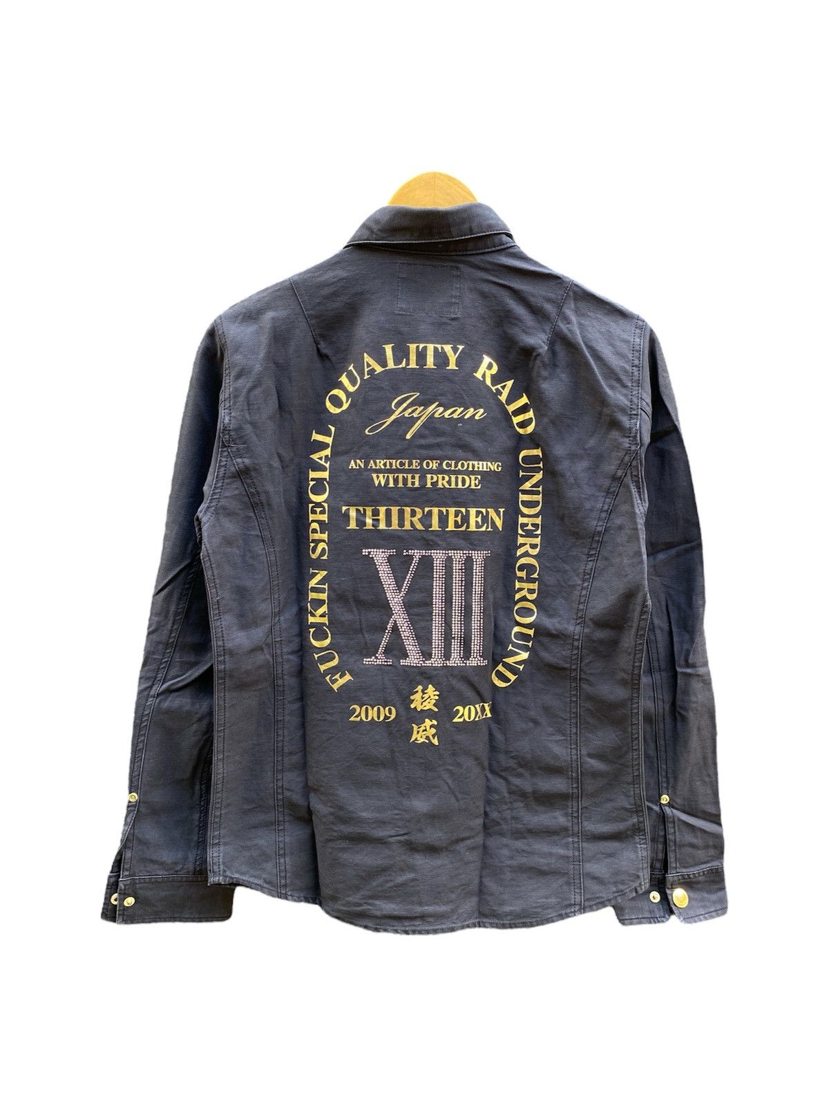 Ground Y × Yohji Yamamoto Japanese Thirteen Japan Underground Snap Button Shirt Size US M / EU 48-50 / 2 - 1 Thumbnail