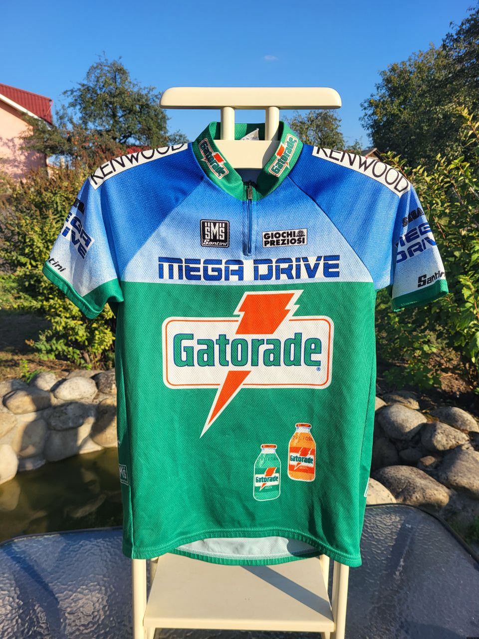 Vintage Vintage Santini Gatorade 90 th cycling jersey Grailed