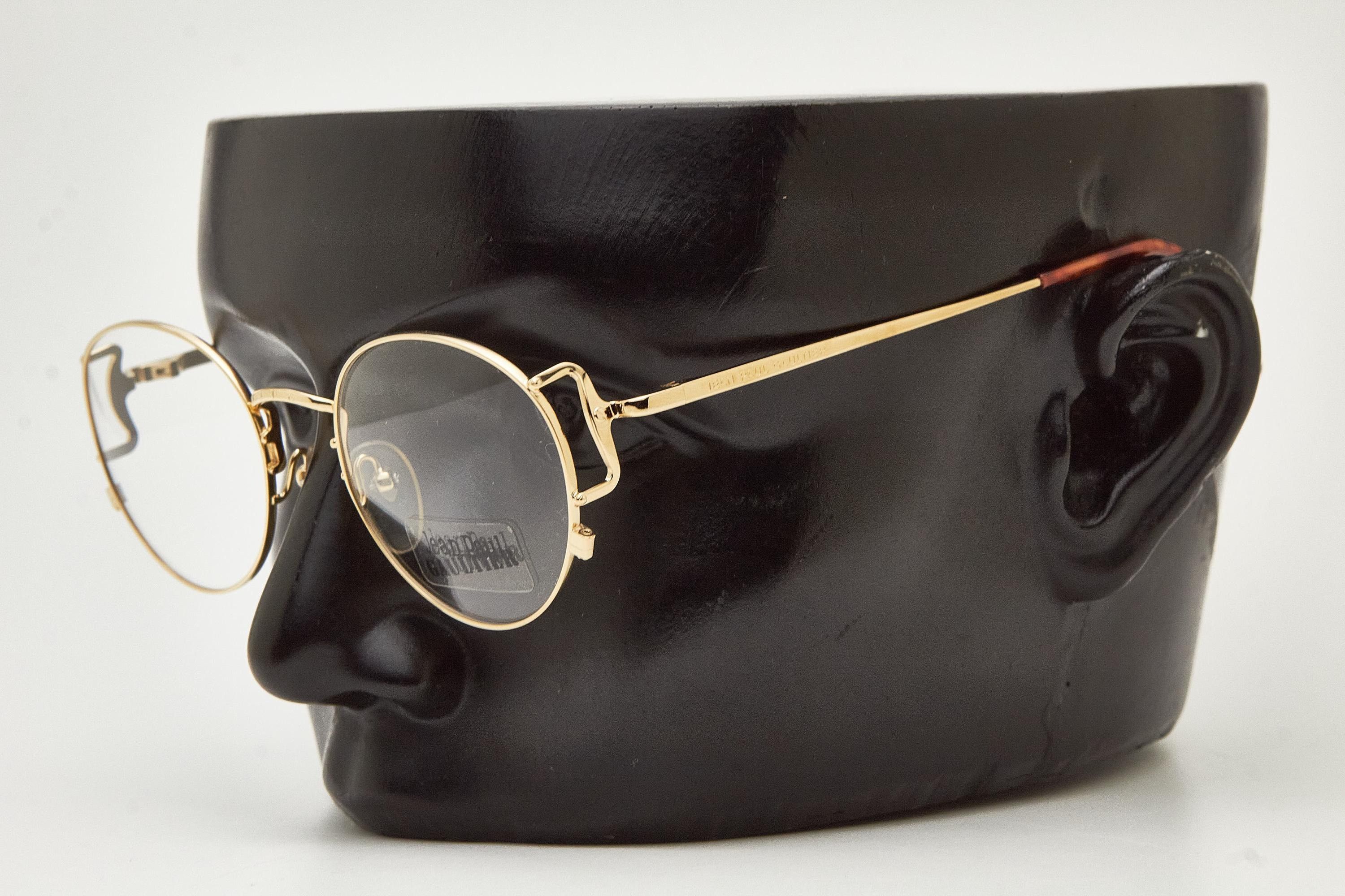Jean Paul Gaultier JEAN PAUL GAULTIER 55-3178 22k Gold Plated Frame Size ONE SIZE - 9 Thumbnail