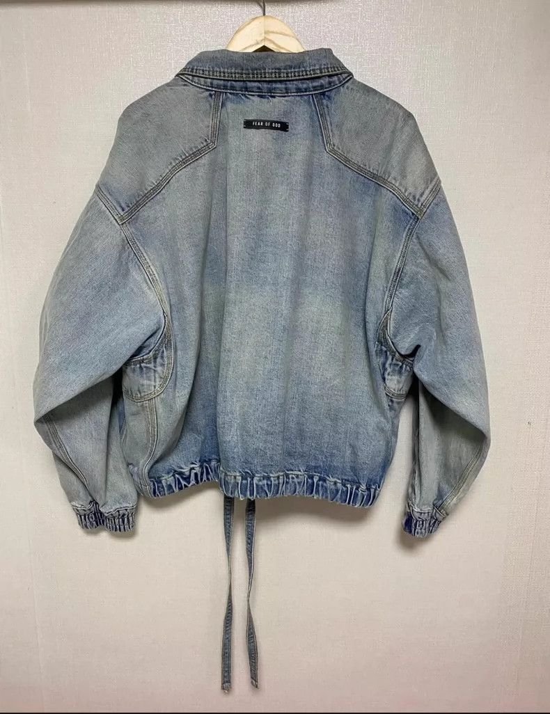 Fear of God Fear of God Level 6 washed streamer denim jacket Size US M / EU 48-50 / 2 - 2 Thumbnail