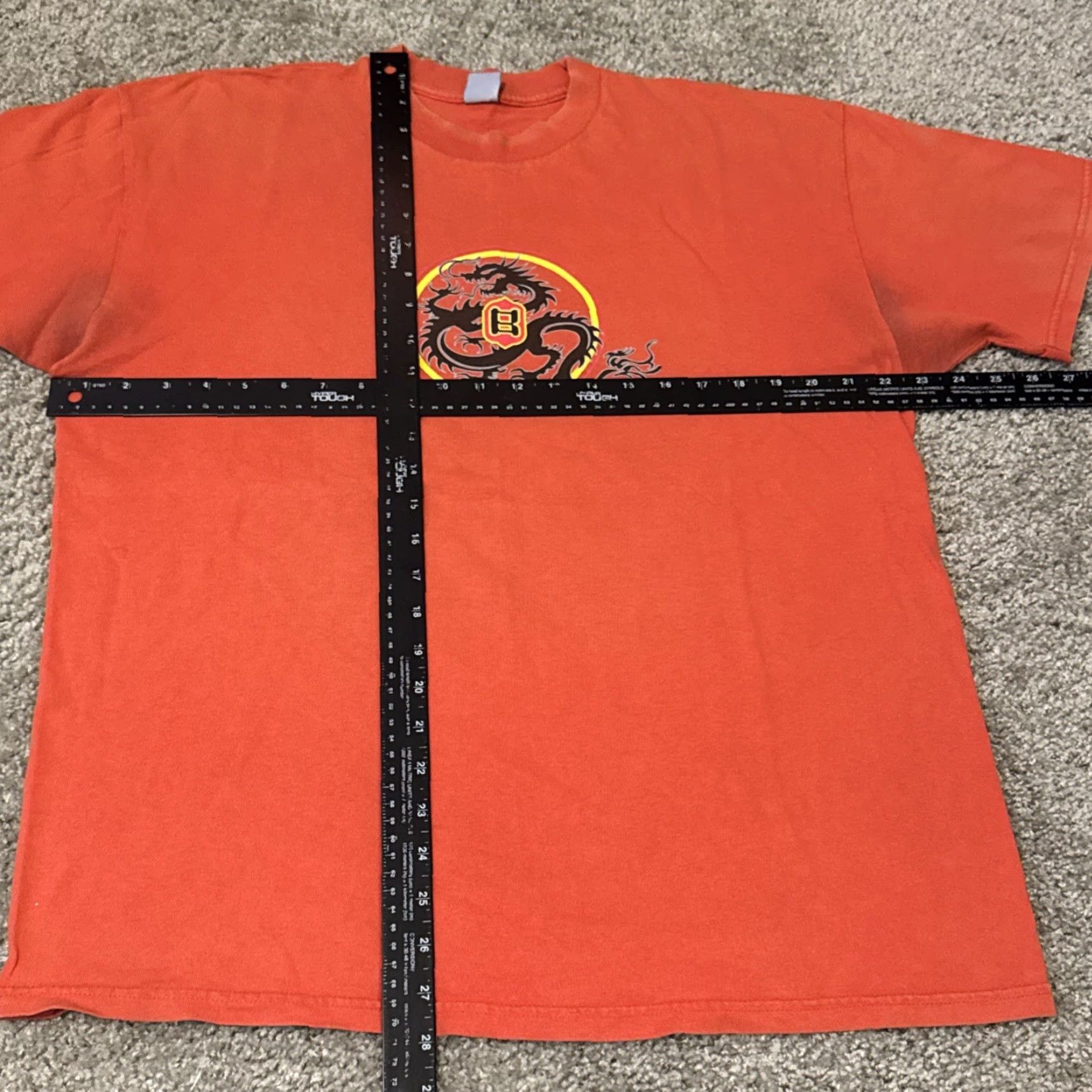Billabong VINTAGE Billabong Dragon Graphic Cyber Skate Surf Orange T-Shirt Large Mens 2000s Size US L / EU 52-54 / 3 - 6 Thumbnail