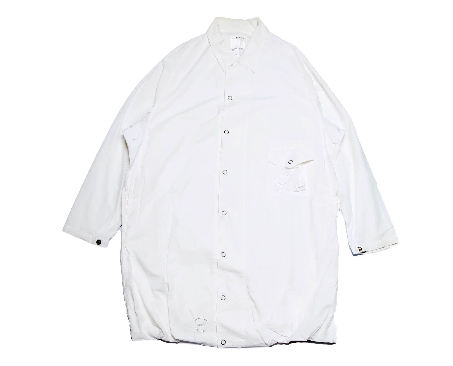 Visvim Visvim 21aw four winds white oversized coat Size US S / EU 44-46 / 1 - 1 Thumbnail