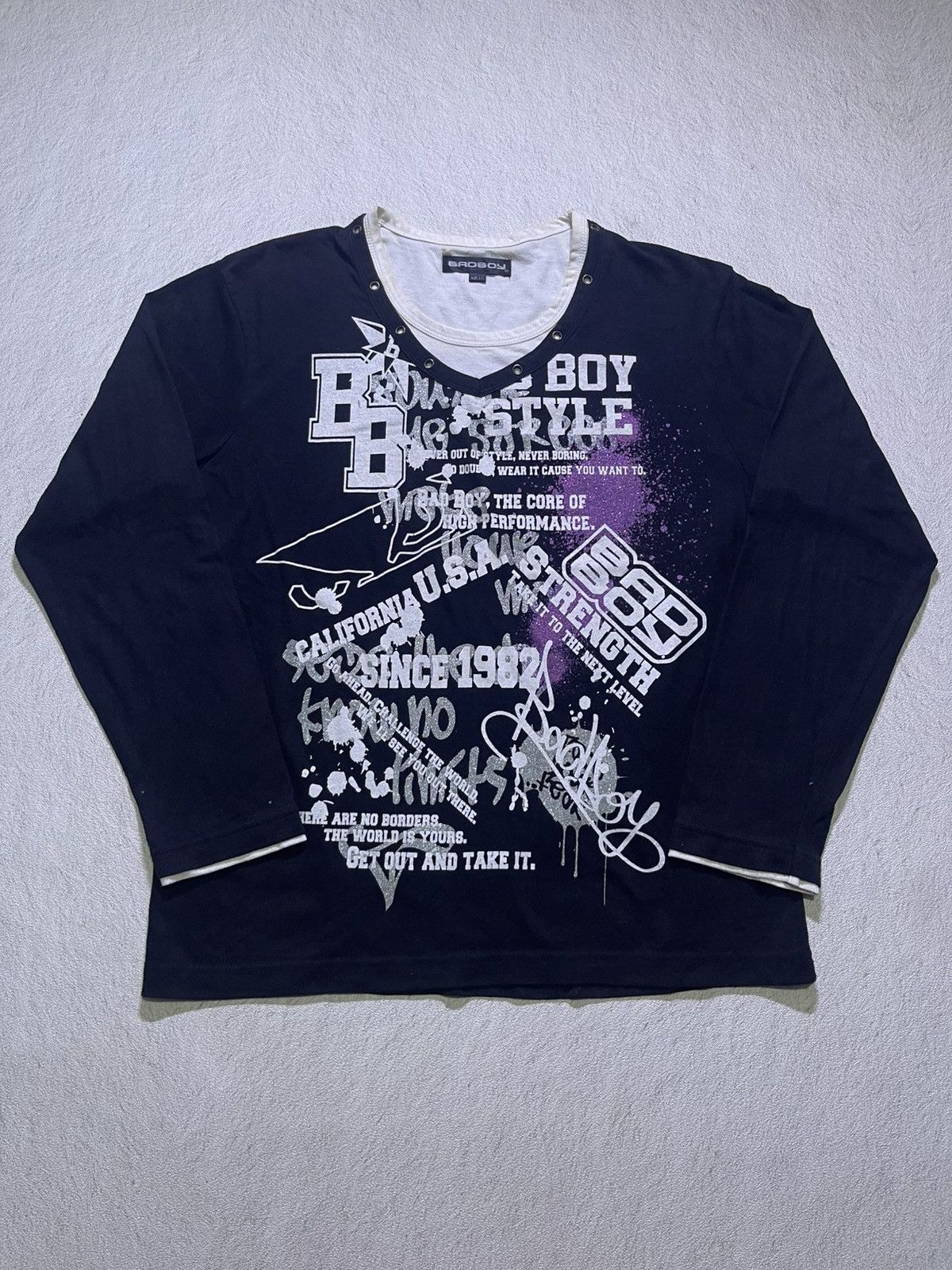 Japanese Brand Y2K BAD BOY long sleeve tshirt ifsix LGB style Size US L / EU 52-54 / 3 - 1 Thumbnail