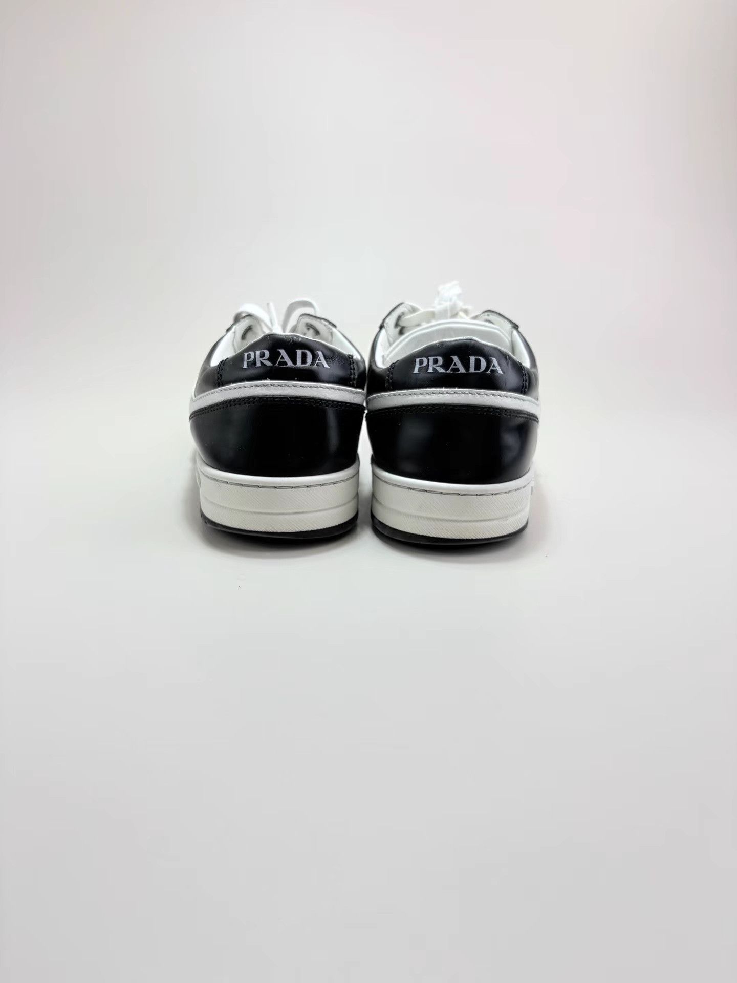 Prada PRADA Triangle Logo Black and White Panda Skate Shoes K1 Size US 8.5 / IT 38.5 - 3 Thumbnail