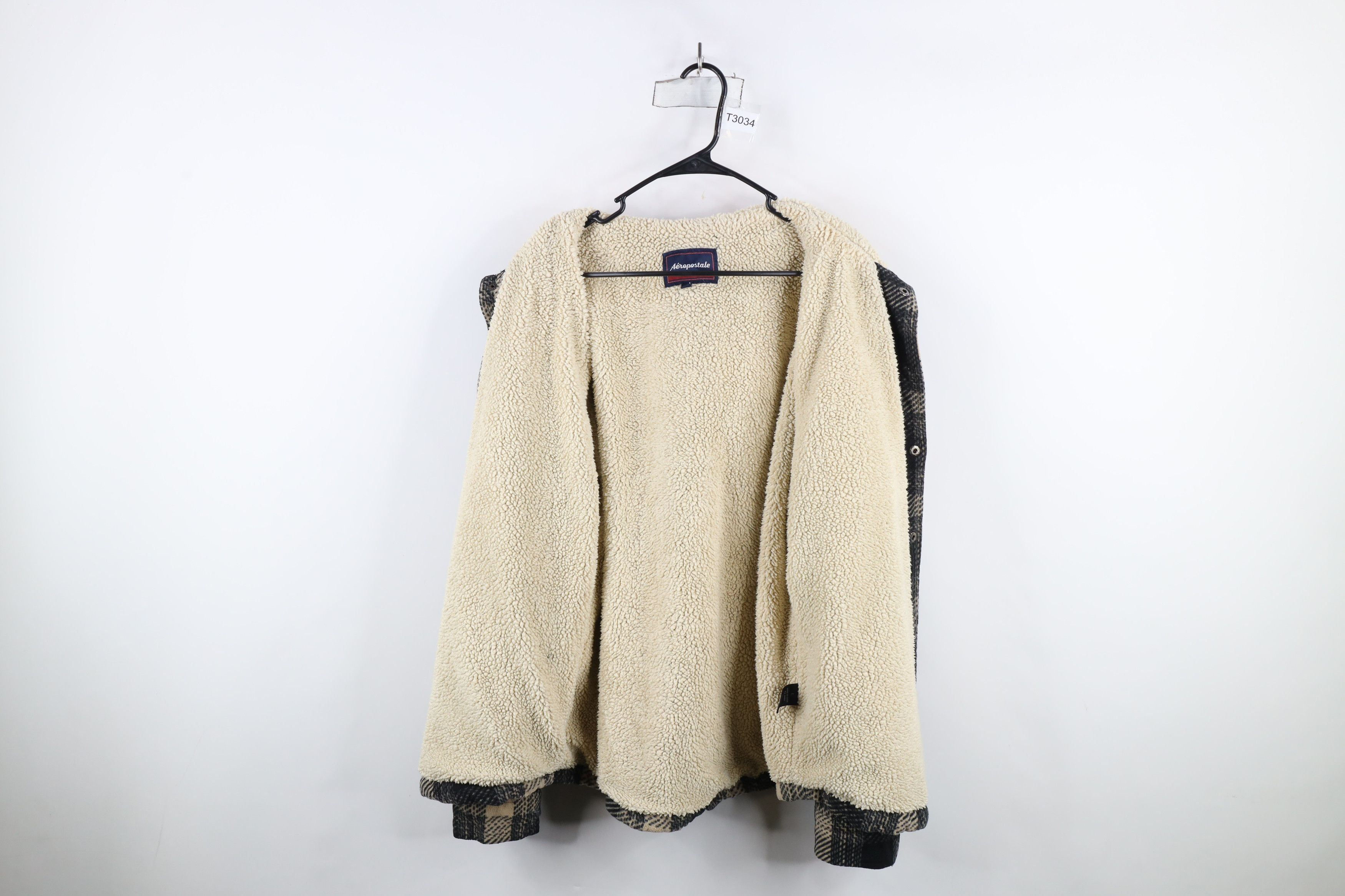Aeropostale × Vintage Vintage 90s Y2K Aeropostale Fleece Lined Hooded Shirt Jacket Size US L / EU 52-54 / 3 - 12 Thumbnail