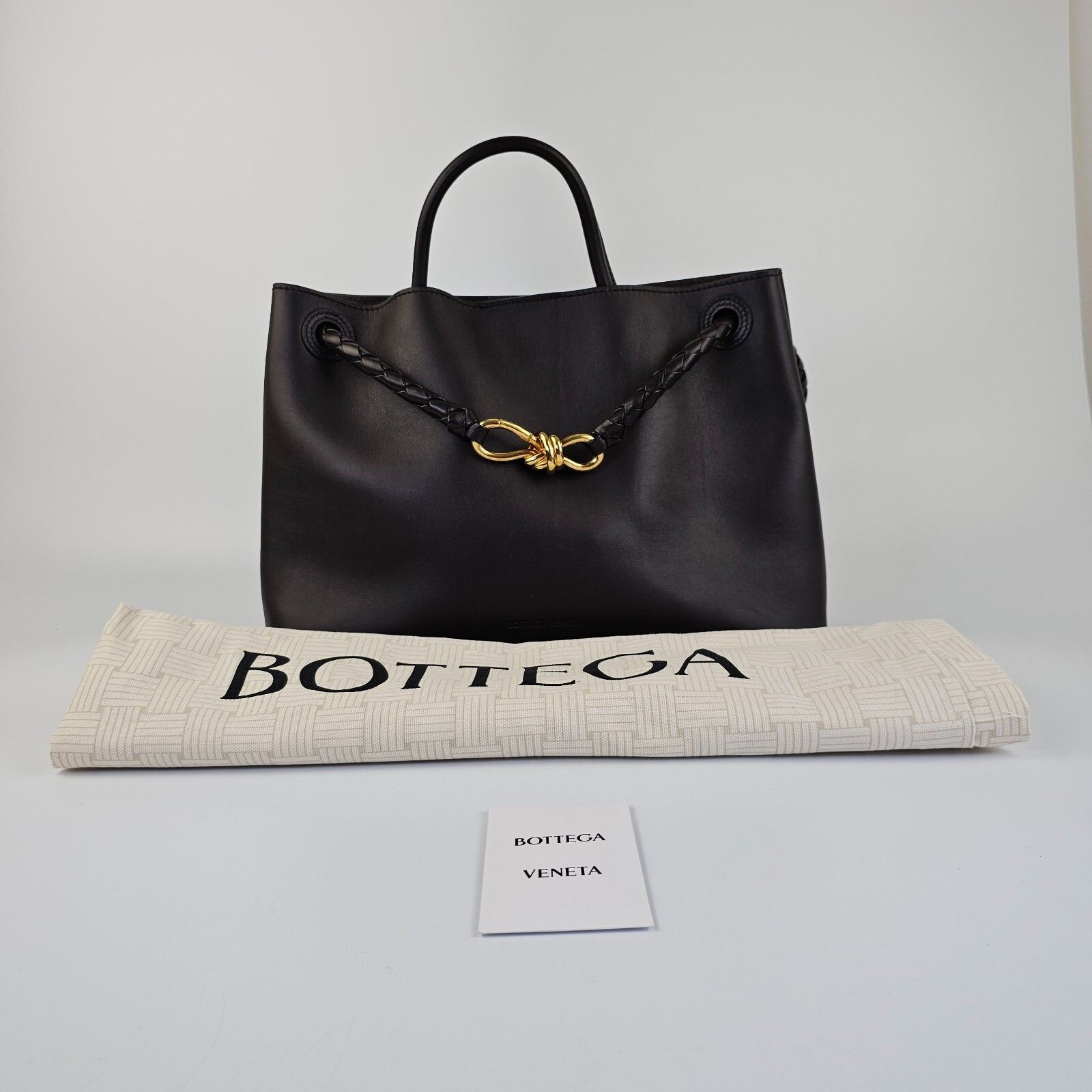Bottega Veneta BOTTEGA VENETA Andiamo Medium $5700 Fondant Silky Leather To Size ONE SIZE - 2 Thumbnail