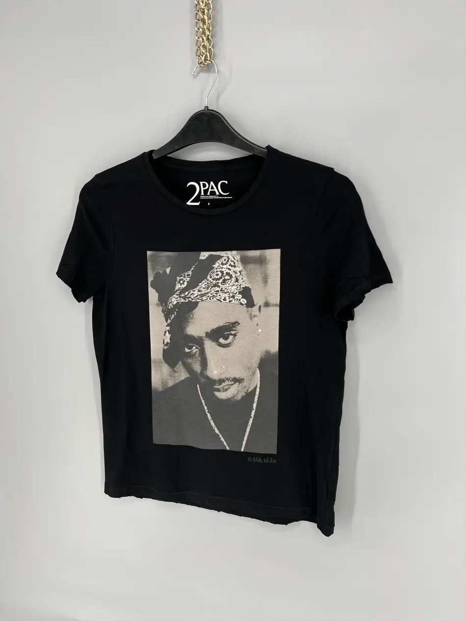 Rap Tees × Vintage Vintage Y2K 2PaC FACE RAp Tee Art Band Rock Streetwear Size US S / EU 44-46 / 1 - 3 Thumbnail