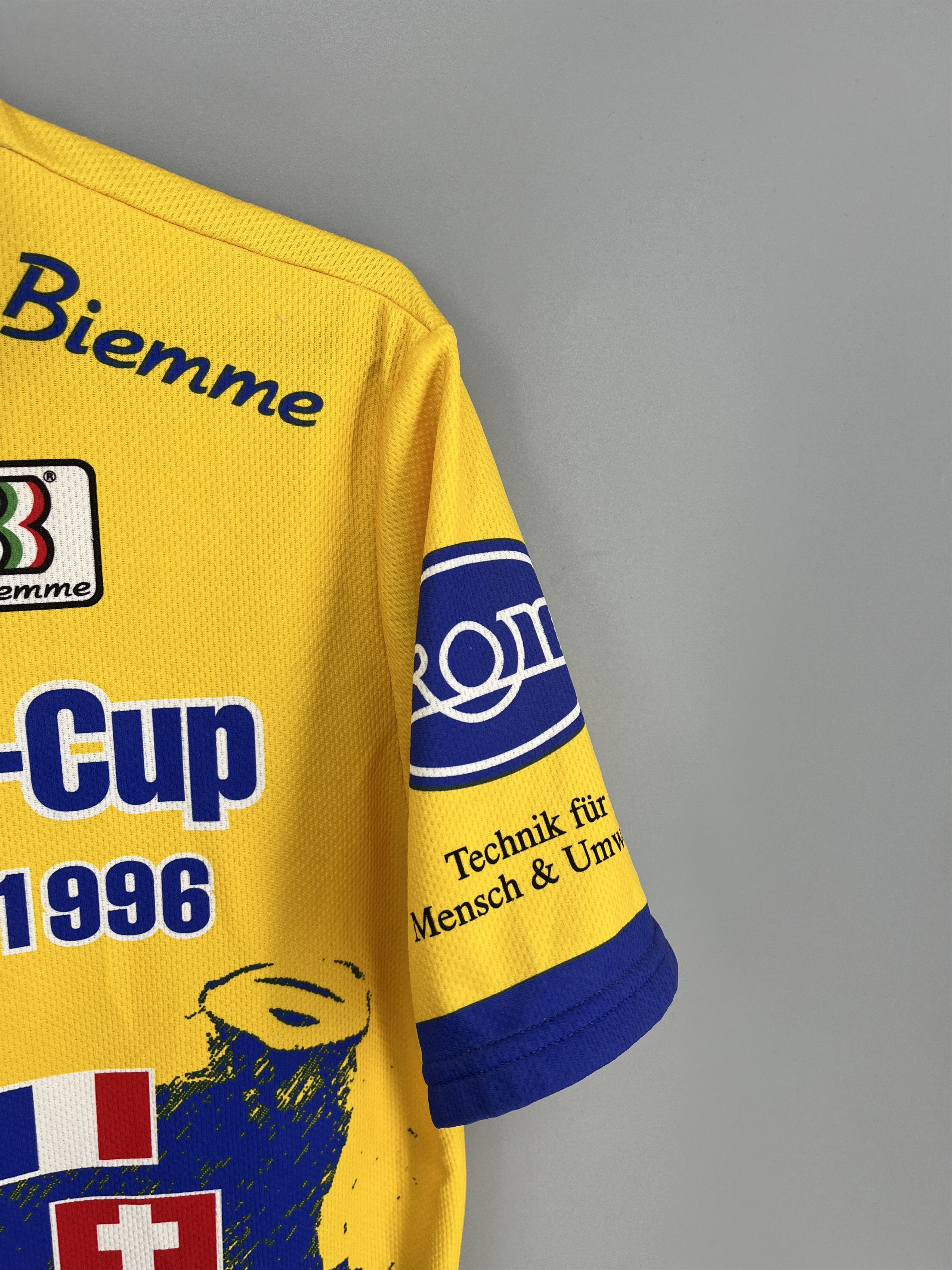 Vintage Vintage Biemme Europa-Cup 1996 Cycling Jersey Shirt Italy Size US XXL / EU 58 / 5 - 11 Thumbnail