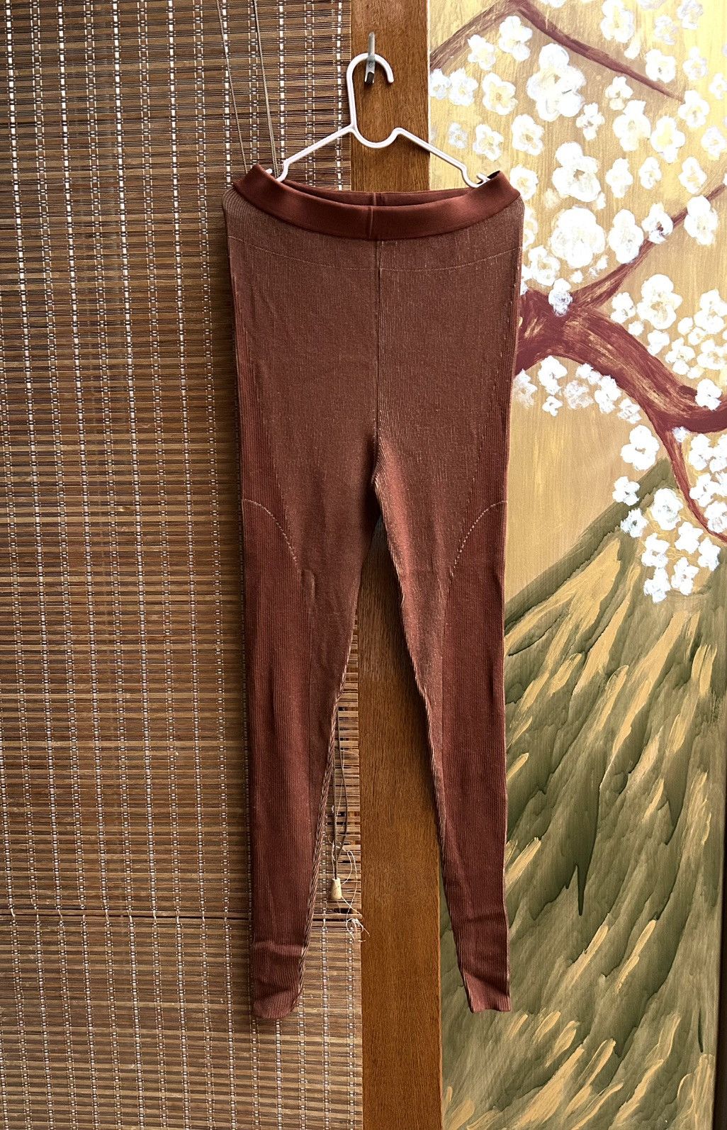 Jacquemus Jacquemus Le Legging Arancia Knit Leggings In Camel Brown Size 30" / US 8 / IT 44 - 3 Thumbnail