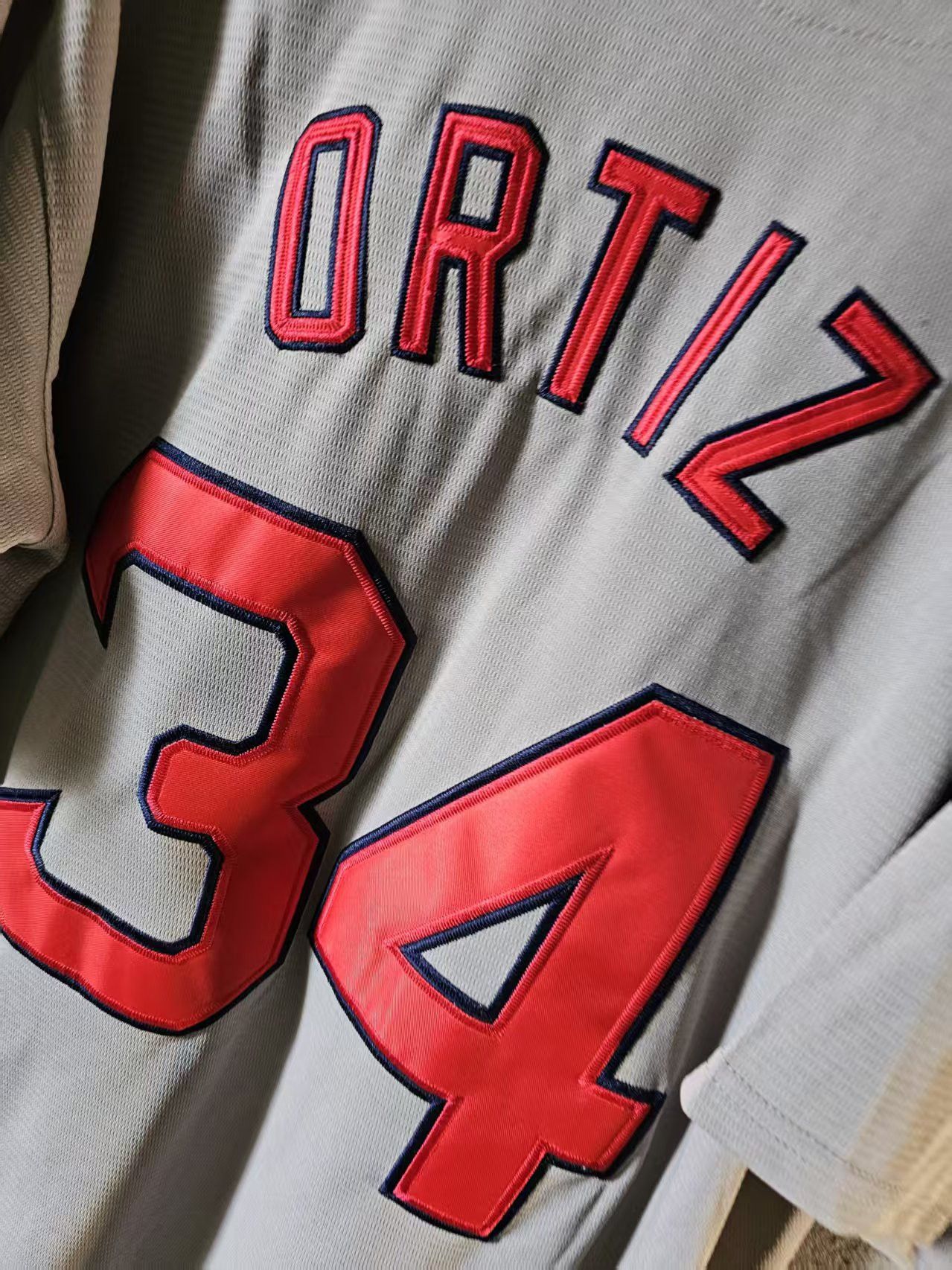 MLB Boston Red Sox #34 Ortiz Jersey Gray Size US XL / EU 56 / 4 - 4 Thumbnail