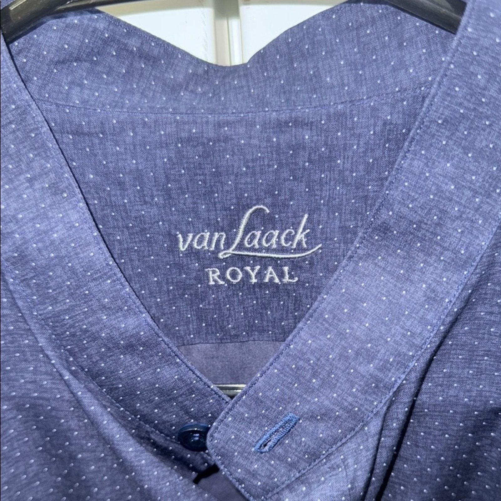 Other Van Laack royal Navy Blue collarless Shirt size L Size US L / EU 52-54 / 3 - 2 Thumbnail