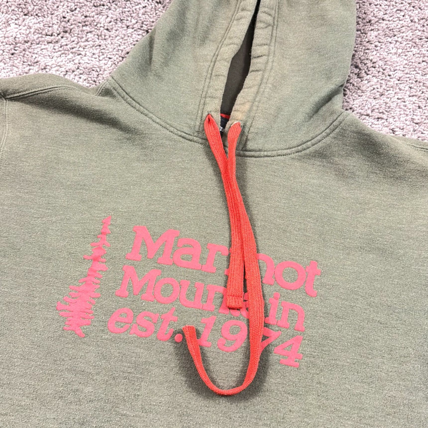 Marmot Marmot Womens Hoodie L Green Fleece Graphic Print Pullover Casual Outdoor Shirt Pullover Womens Size L / US 10 / IT 46 - 5 Thumbnail