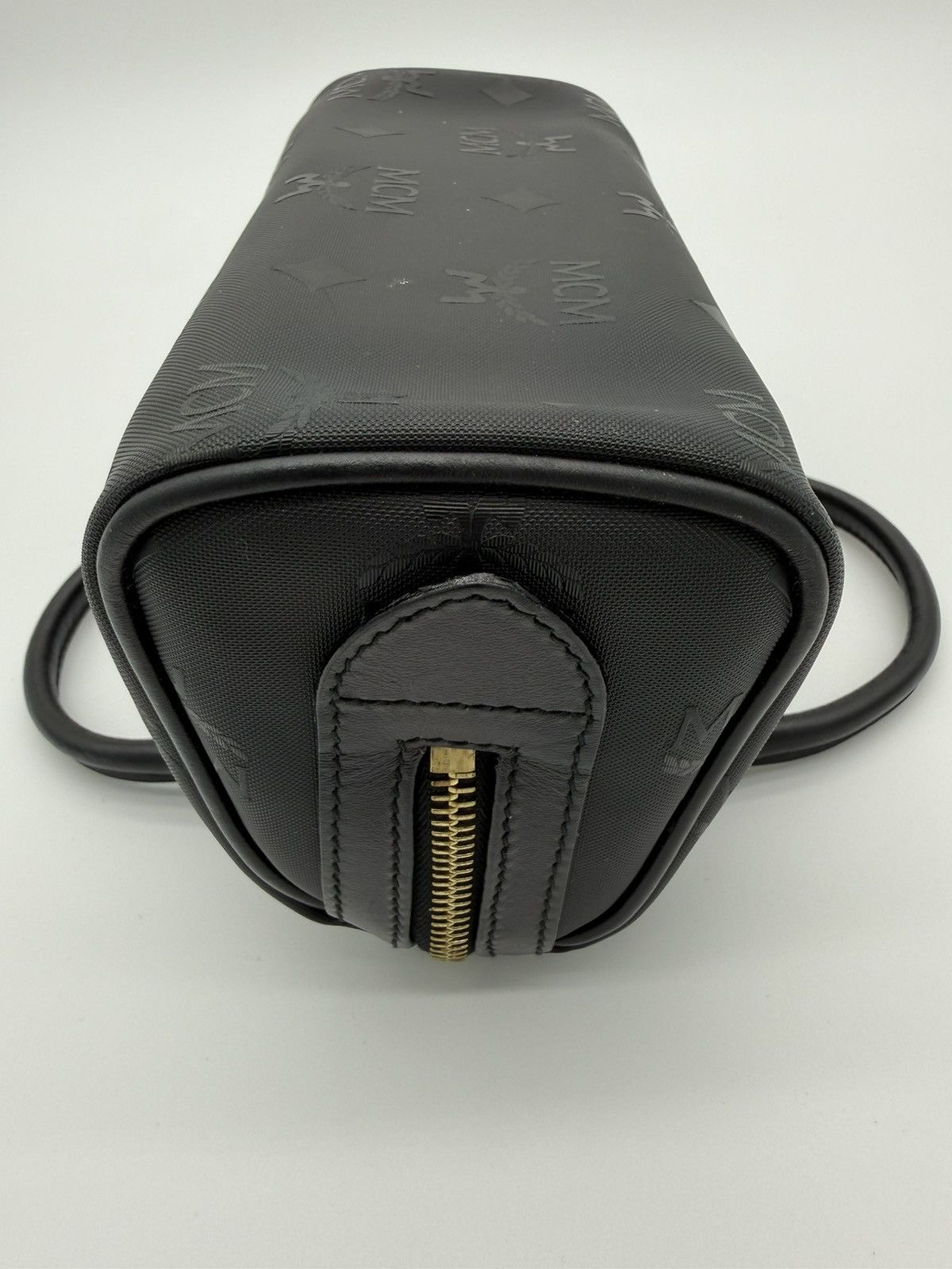 MCM MCM Visetos Logogram 2-Way Hand Bag – Black Size ONE SIZE - 23 Thumbnail