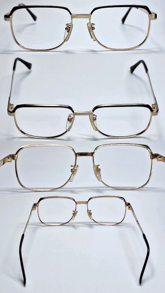 Other 80s Japan Vintage Ggron Pure Titanium Browline Point Glasses Size ONE SIZE - 5 Thumbnail