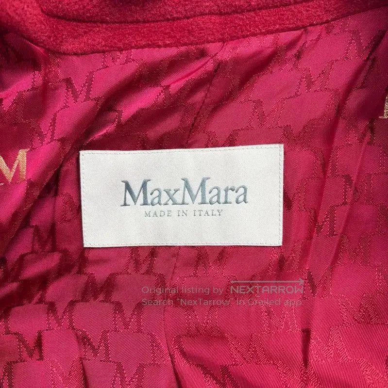 Max Mara MaxMara Red Wool Women's Coat . Size XXS / US 00 / IT 34 - 3 Thumbnail