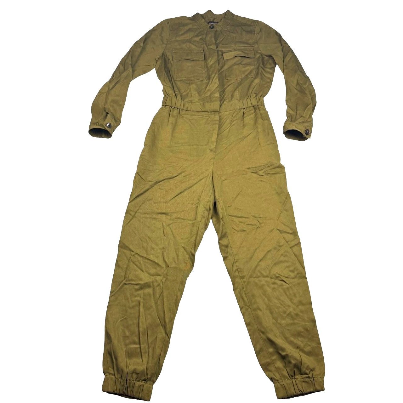 Banana Republic Banana Republic Tencel Utility Jumpsuit Brown Women's Petite Size 26" / US 2 / IT 38 - 2 Thumbnail