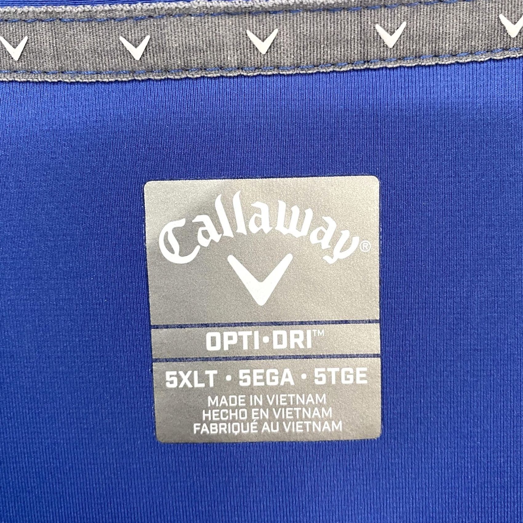 Callaway Callaway Polo Shirt Mens 5XLT Blue Golf Opti-Dri Big & Tall Short Sleeve Pol o Shirt? Size US XXL / EU 58 / 5 - 6 Thumbnail