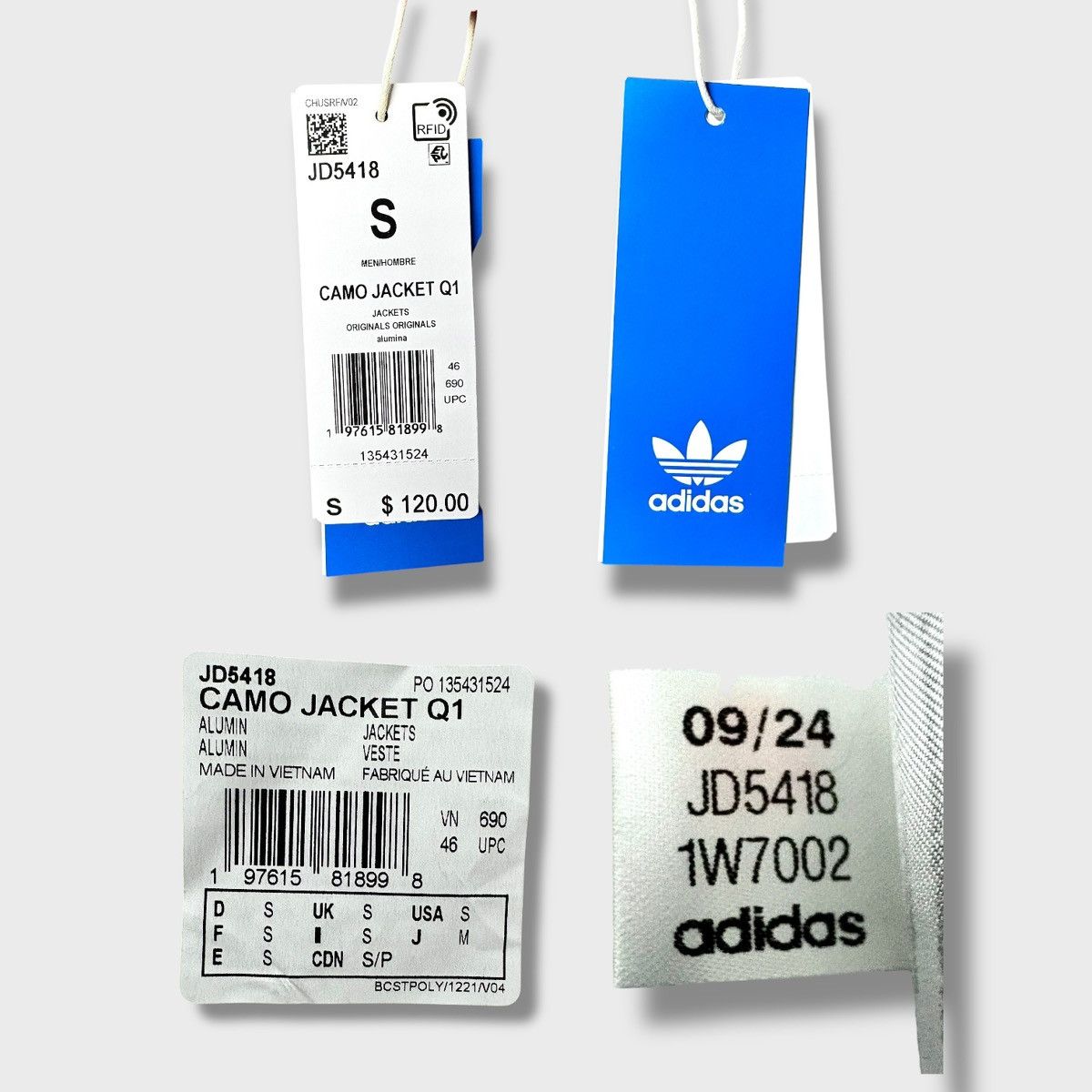 Adidas Adidas Originals Men’s Camo Anorak Jacket Sz S Size US S / EU 44-46 / 1 - 13 Thumbnail