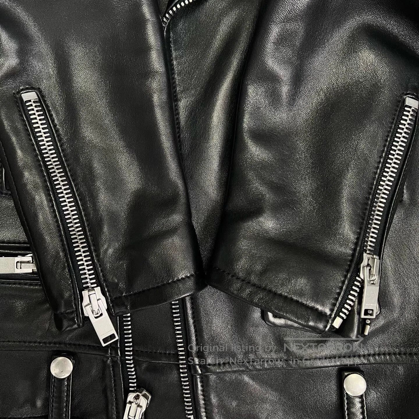 Saint Laurent Paris Saint Laurent Classic Leather Biker Jacket. Size US M / EU 48-50 / 2 - 5 Thumbnail