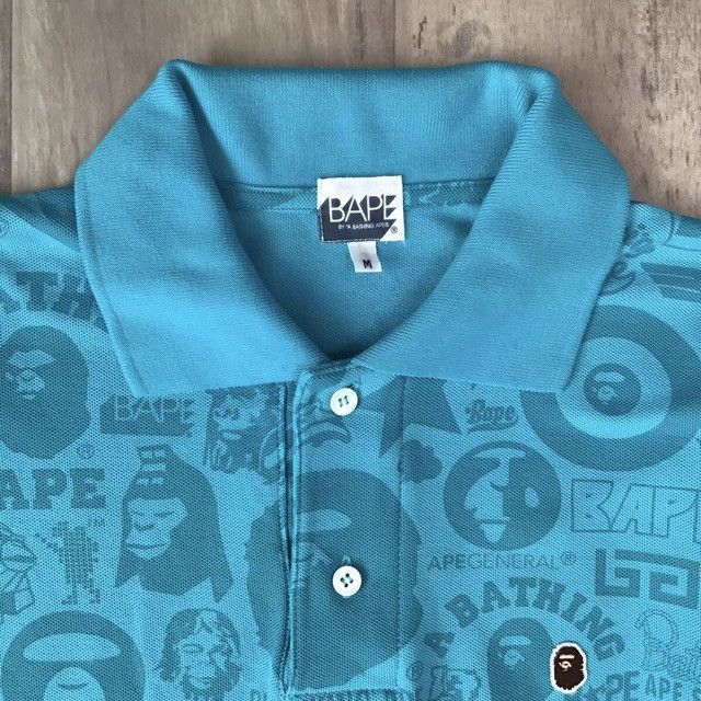 Bape × Nigo BAPE LOGO polo shirt BAPESTA General a bathing ape NIGO Size US M / EU 48-50 / 2 - 4 Thumbnail