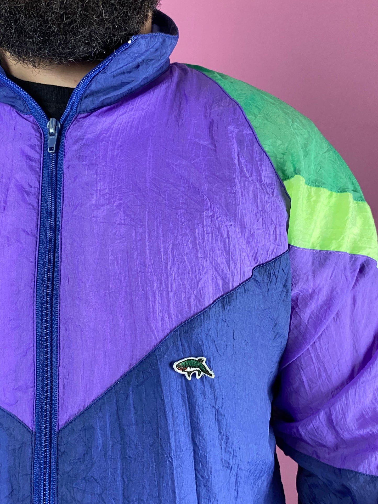 Vintage 90s Le Shark Vintage Men's Windbreaker Jacket - S Size US S / EU 44-46 / 1 - 4 Thumbnail