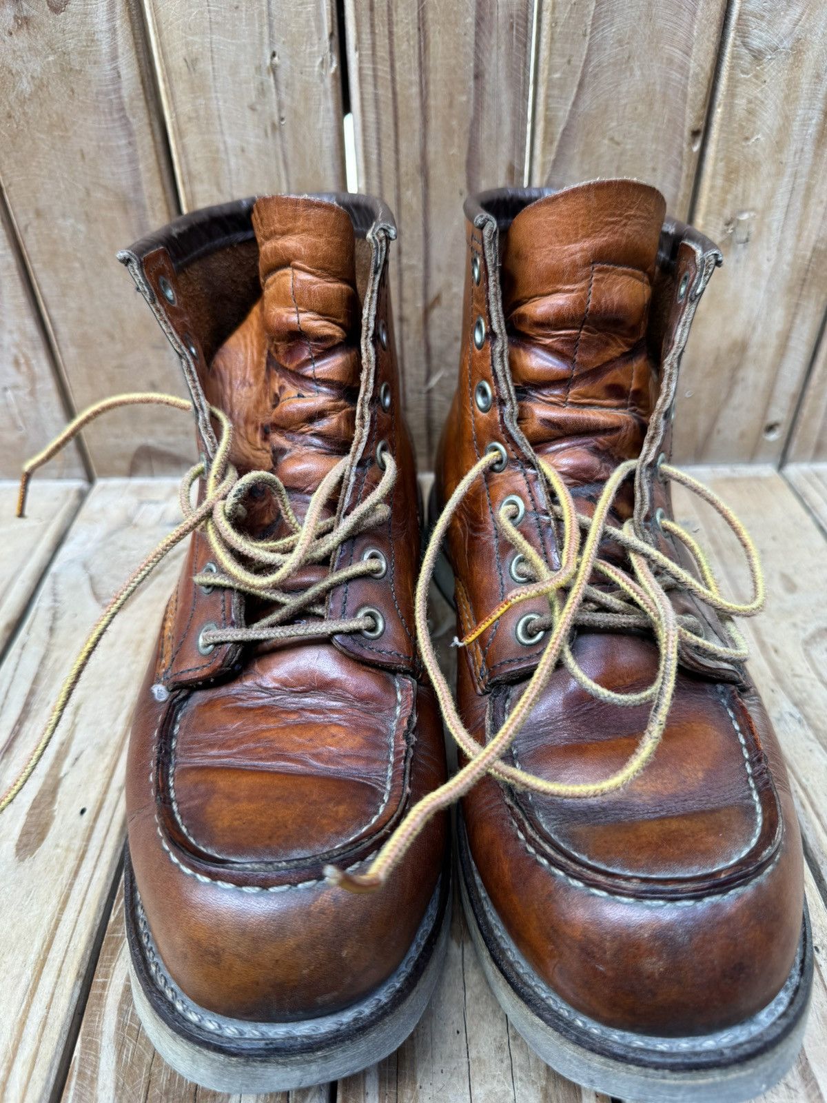 Red Wing Red wing 875 Moc Toe brown leather boots US 8.5 D UK 7.5 Size US 8.5 / EU 41-42 - 15 Thumbnail