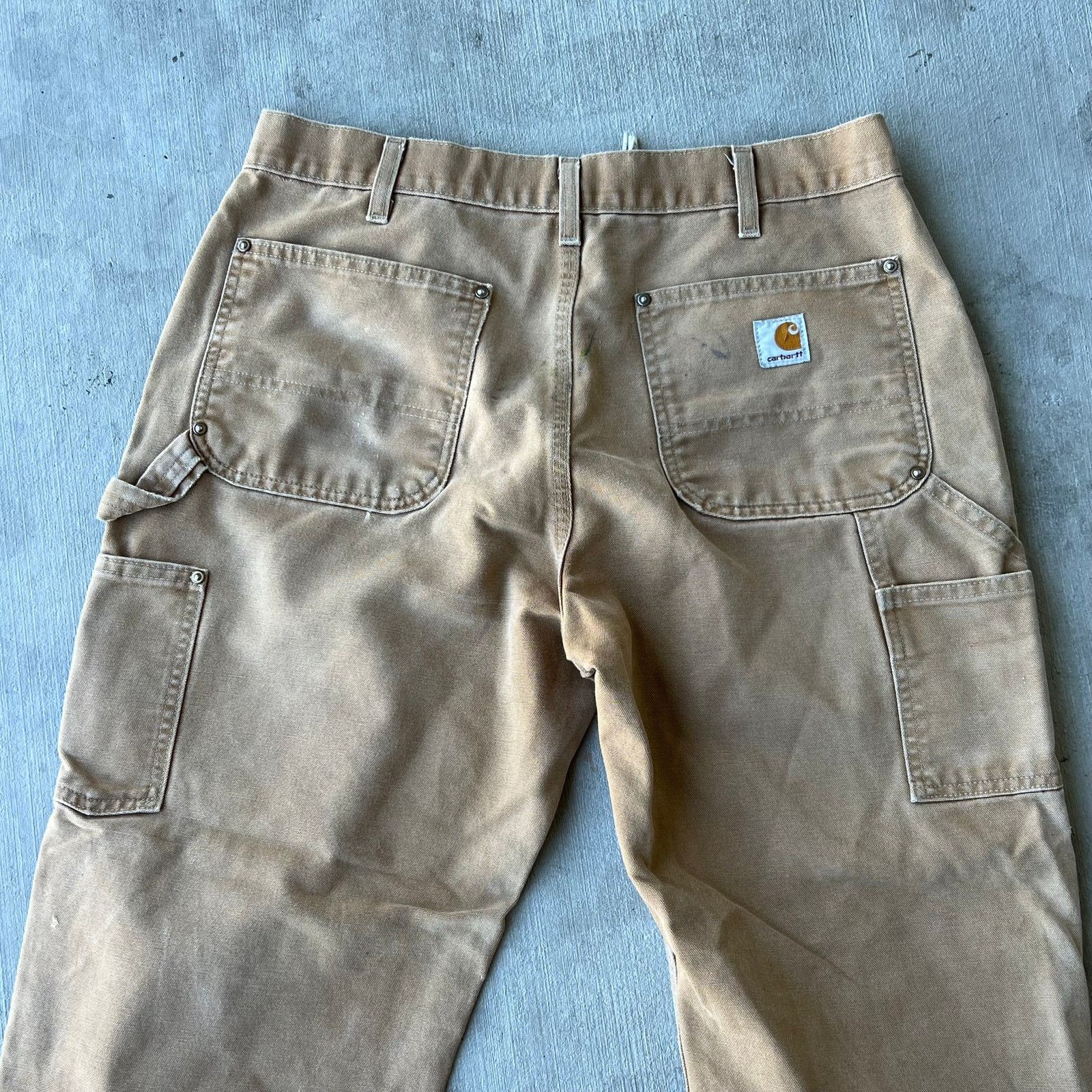 Carhartt × Vintage Carhartt brown double knee work wear carpenter pants Size US 33 - 15 Thumbnail