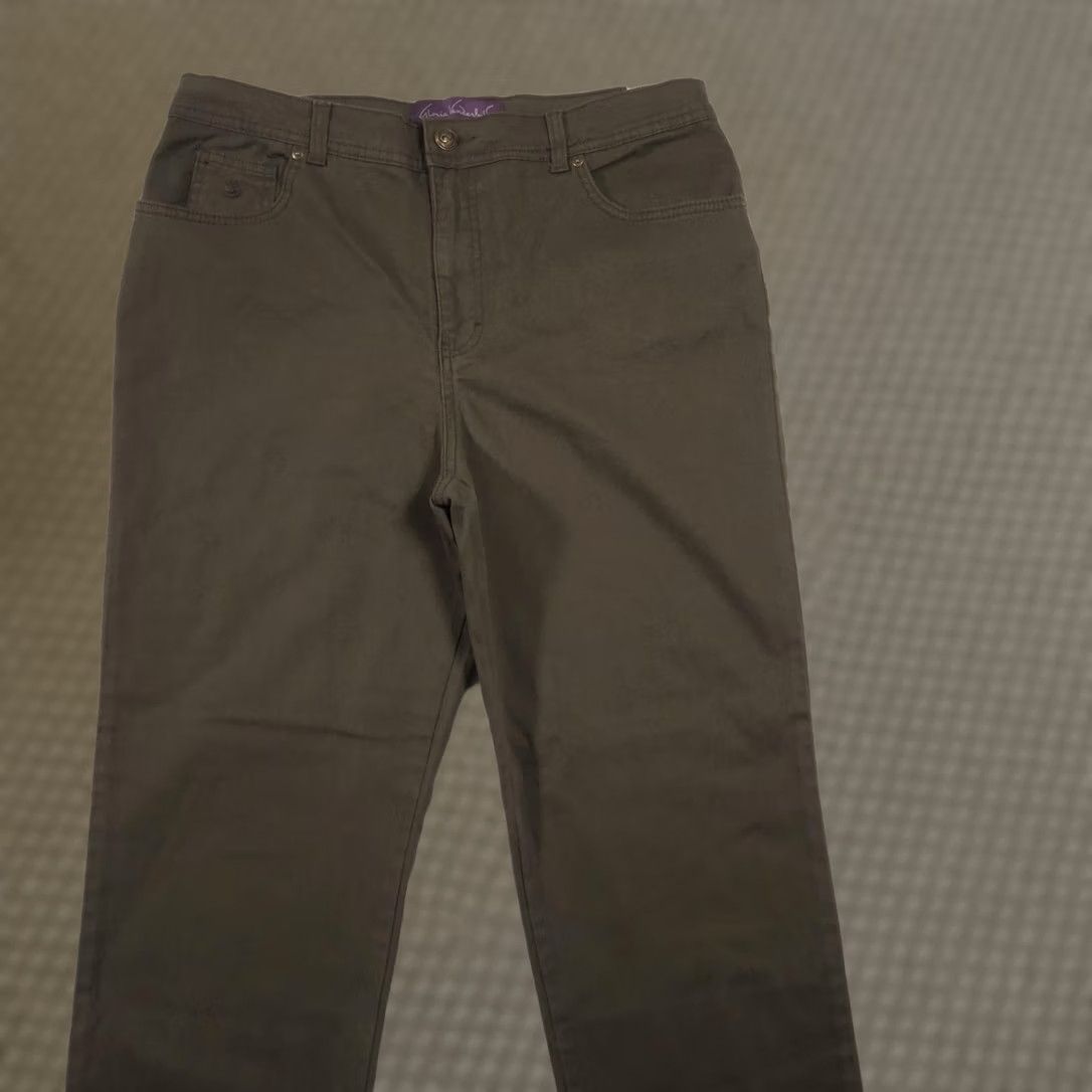 Gloria Vanderbilt Gloria Vanderbilt Jeans Womens 16 Short Green High Rise Tapered Stretch 5-Pocket Denim Vintage No N/A Ladies Clothing Size 38" / US 16 / IT 52 - 1 Thumbnail