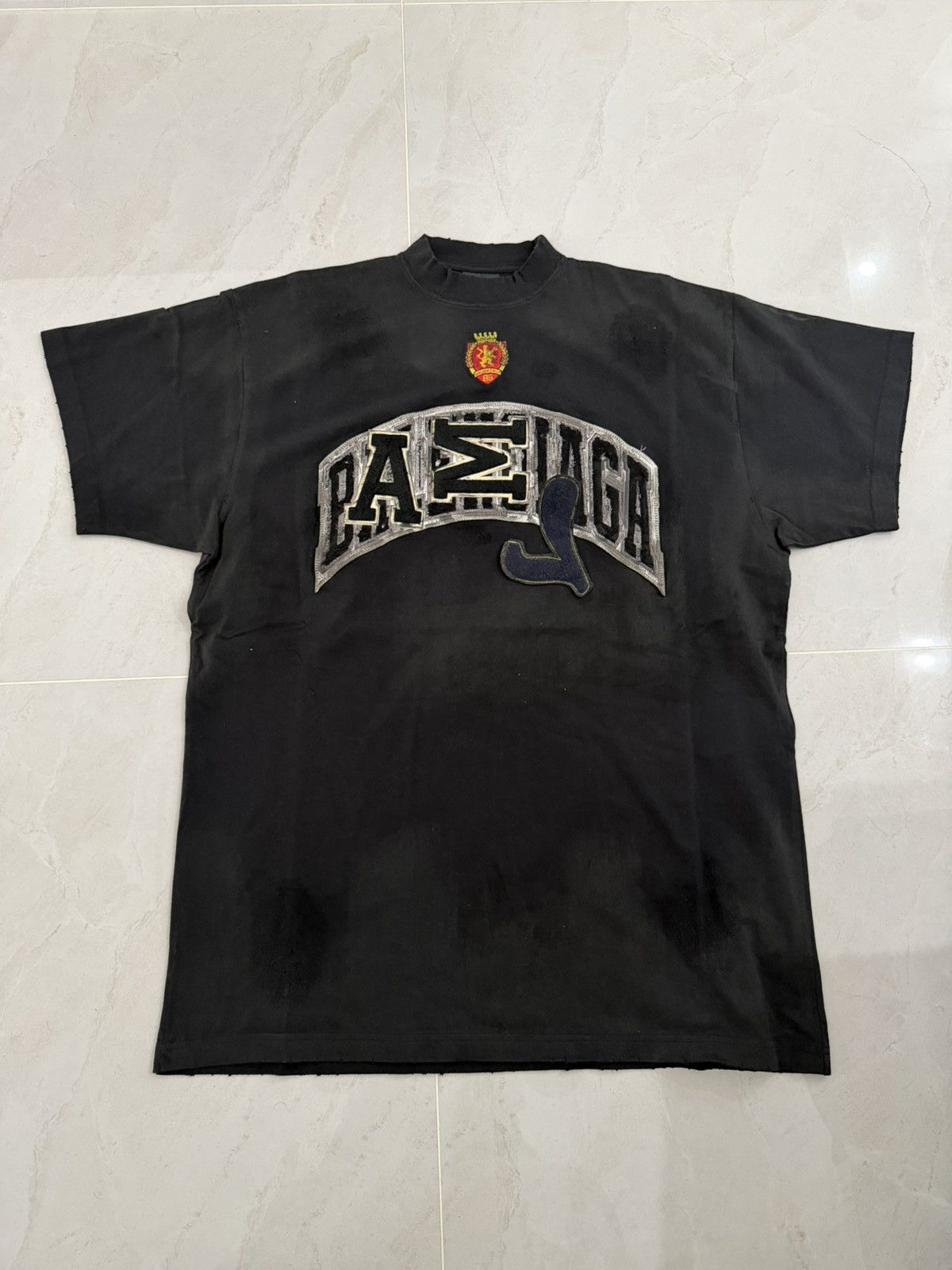 Balenciaga Balenciaga Graffiti Tshirt Black Sz.1 Oversized Size US S / EU 44-46 / 1 - 1 Thumbnail