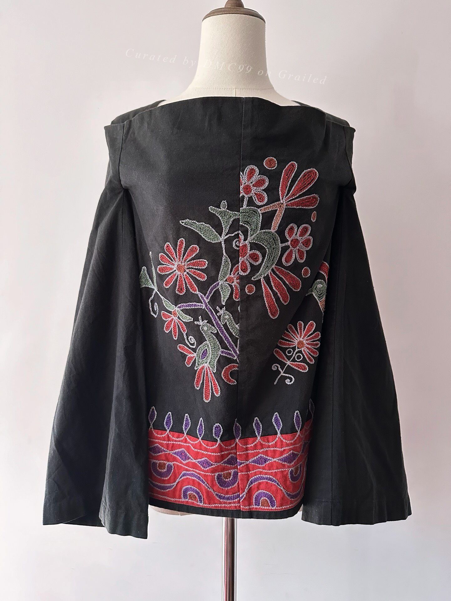 Rei Kawakubo Comme des Garçons Tricot 1996 Embroidered Top Size M / US 6-8 / IT 42-44 - 1 Thumbnail