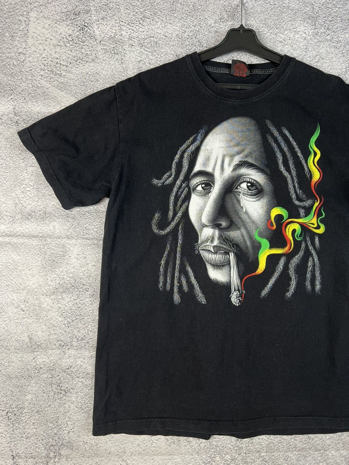 Band Tees × Bob Marley × Vintage Vintage Bob Marley overprinted merchandise T-shirt Size US XL / EU 56 / 4 - 4 Thumbnail