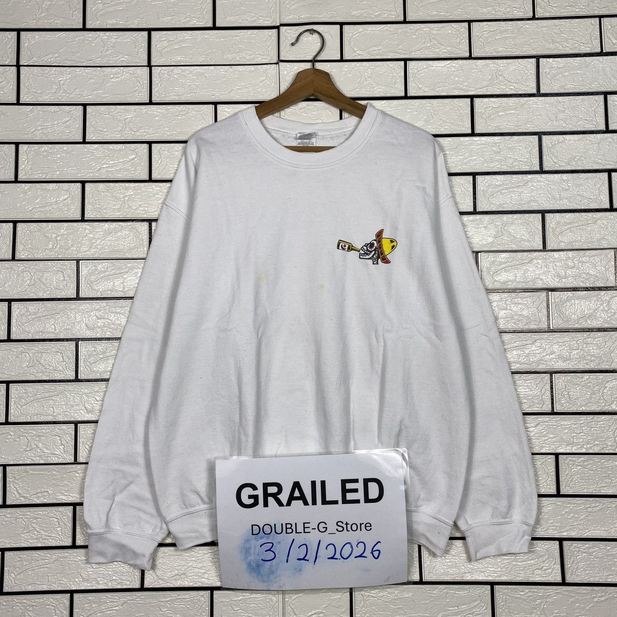Japanese Brand 📌Vintage Sweatshirt Bones Big Logo Size US L / EU 52-54 / 3 - 1 Thumbnail