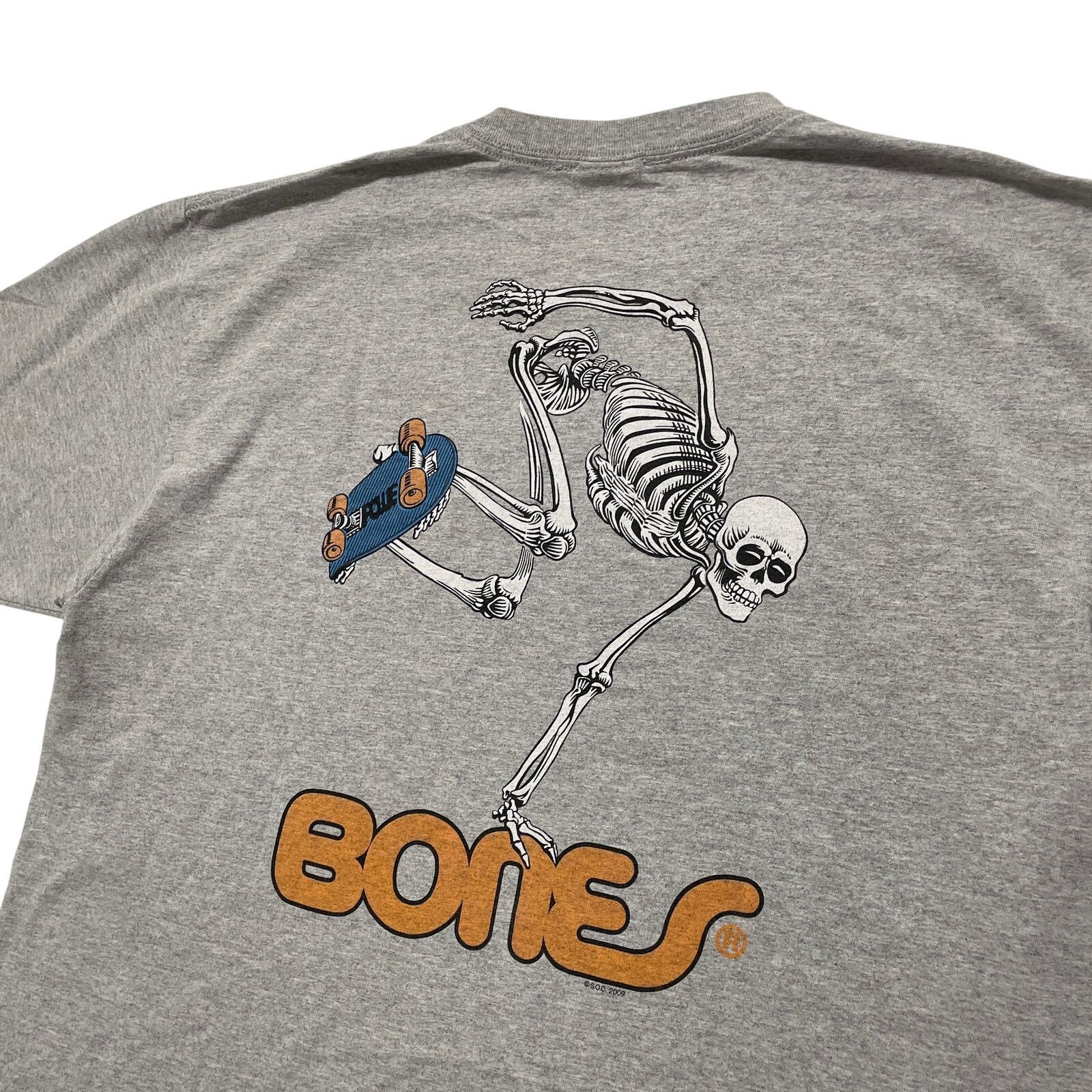 Powell Peralta VTG Y2K 2009 Powell Peralta Bones Grey Graphic T-Shirt XL Size US XL / EU 56 / 4 - 5 Thumbnail
