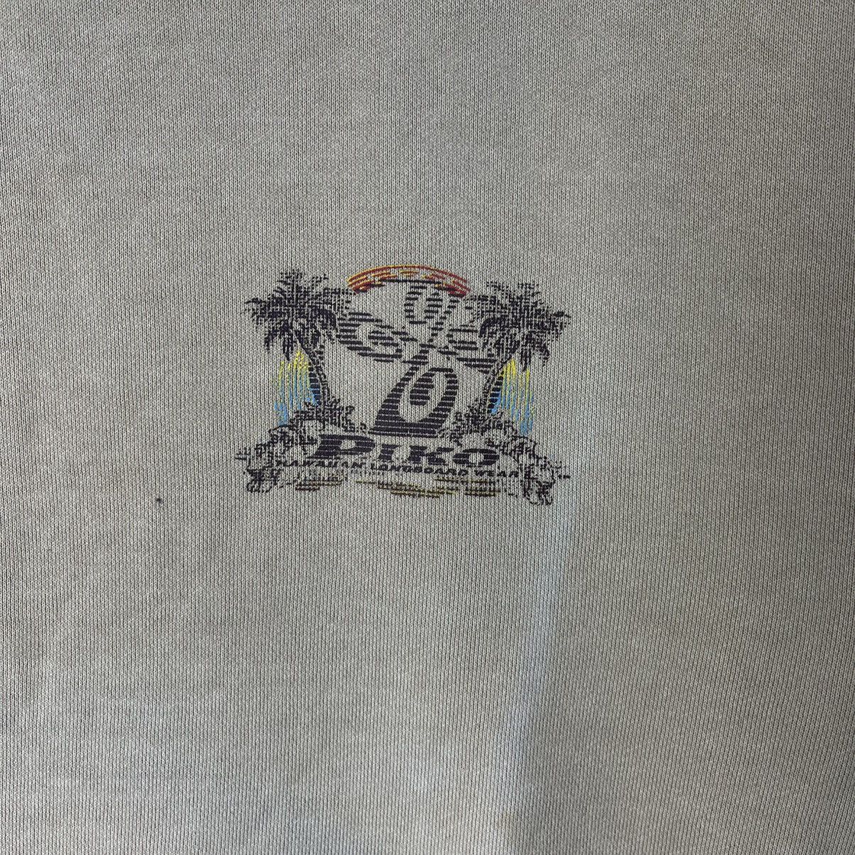 Vintage Piko Hawaiian Surf Crewneck Sweatshirt – Beige Graphic Size US M / EU 48-50 / 2 - 5 Thumbnail