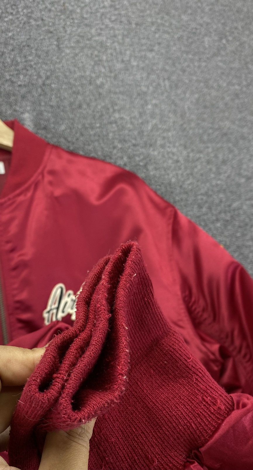 Japanese Brand Vintage Browny U.S Air Force Military Red Bomber Jacket Size M / US 6-8 / IT 42-44 - 15 Thumbnail