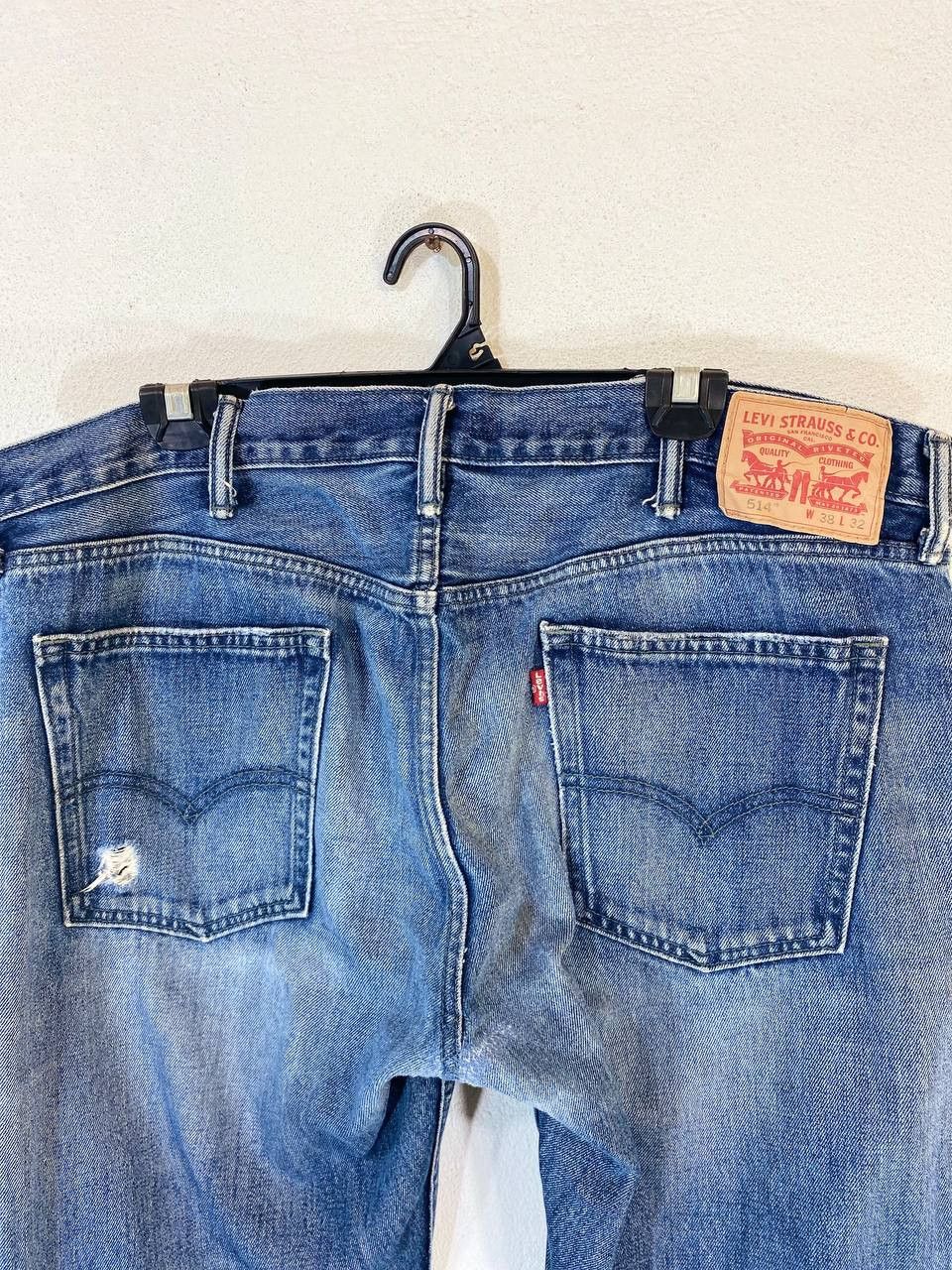Levi's levis 514 distressed denim nice design Size US 42 / EU 58 - 2 Thumbnail