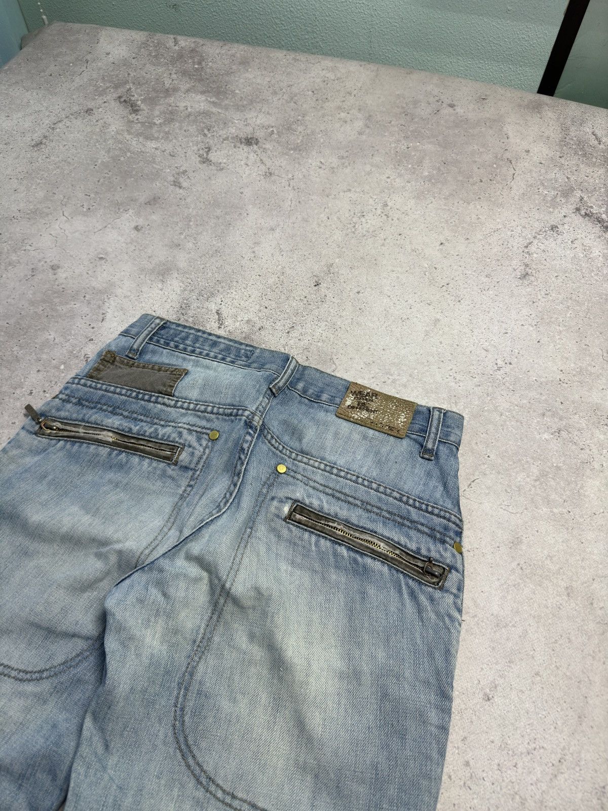Hysteric Glamour × Japanese Brand × Junya Watanabe Vintage Japanese Cargo Baggy Junya Watanabe Style Jeans Pant Size US 30 / EU 46 - 4 Thumbnail