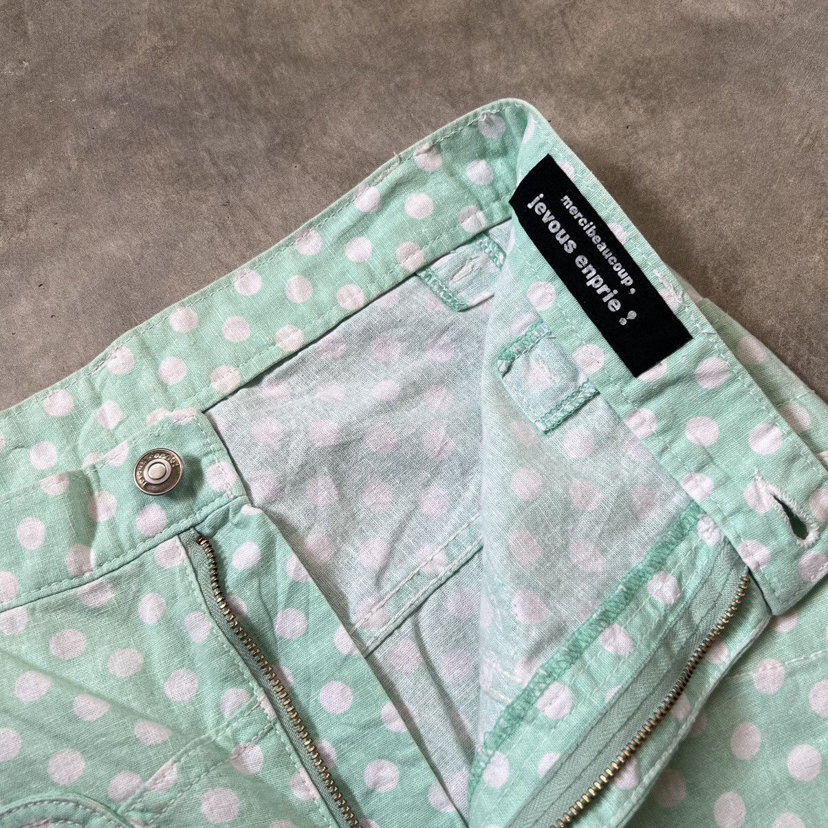 Issey Miyake Mercibeaucoup by Issey Miyake Polka Dot Pants Size US 30 / EU 46 - 7 Thumbnail