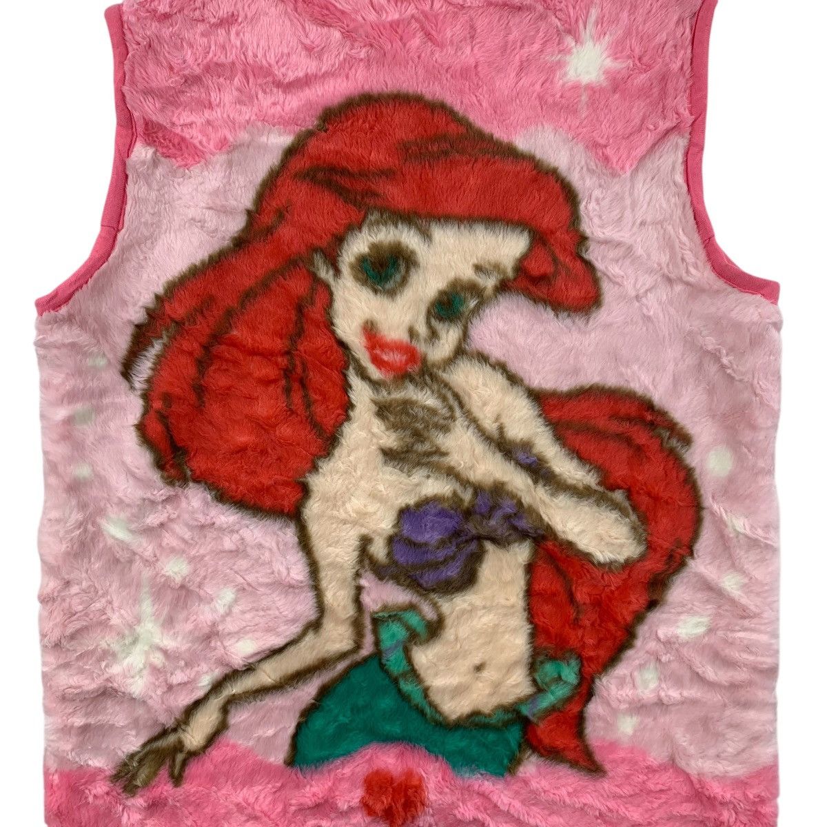 Disney The Little Mermaid DISNEY Cartoon Big Logo Flece Vest Jacket Size M / US 6-8 / IT 42-44 - 5 Thumbnail
