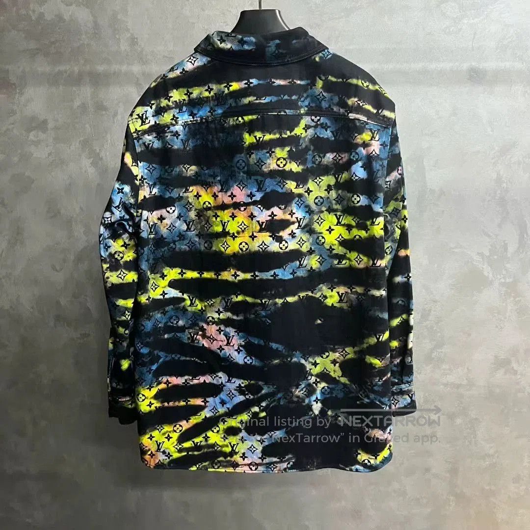 Louis Vuitton colorful black long sleeve denim shirt. Size US L / EU 52-54 / 3 - 2 Thumbnail
