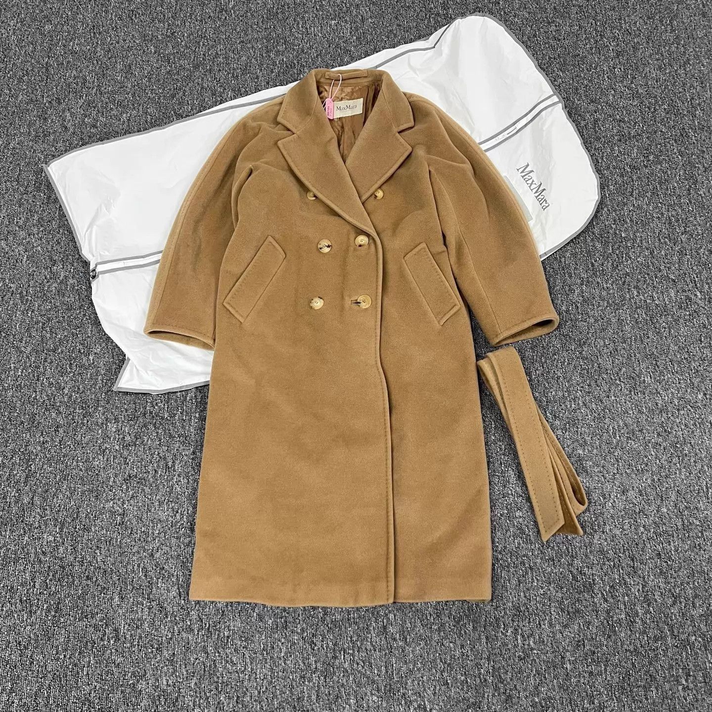 Max Mara MAX MARA 101801 Classic Camel Coat 36 99 New Size XS / US 0-2 / IT 36-38 - 1 Thumbnail
