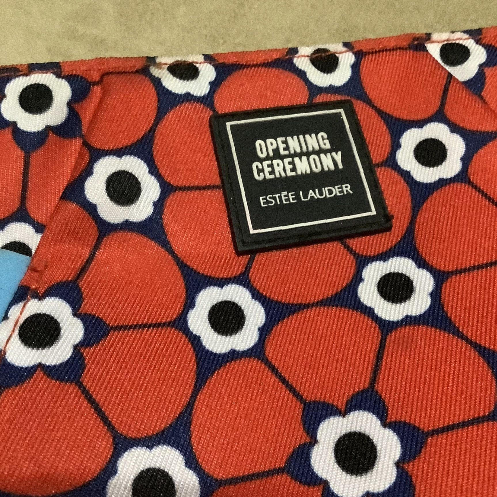 Opening Ceremony Estee Lauder Opening Ceremony Pouch Make-up Bag Zipper Never Used 9x6x2 Red Polyester Women's Fashionable Pouch Size ONE SIZE - 2 Thumbnail