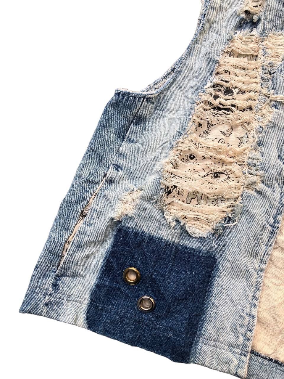 Designer × Japanese Brand Candy Stripper Ripped Vest Hoodie Size US M / EU 48-50 / 2 - 2 Thumbnail