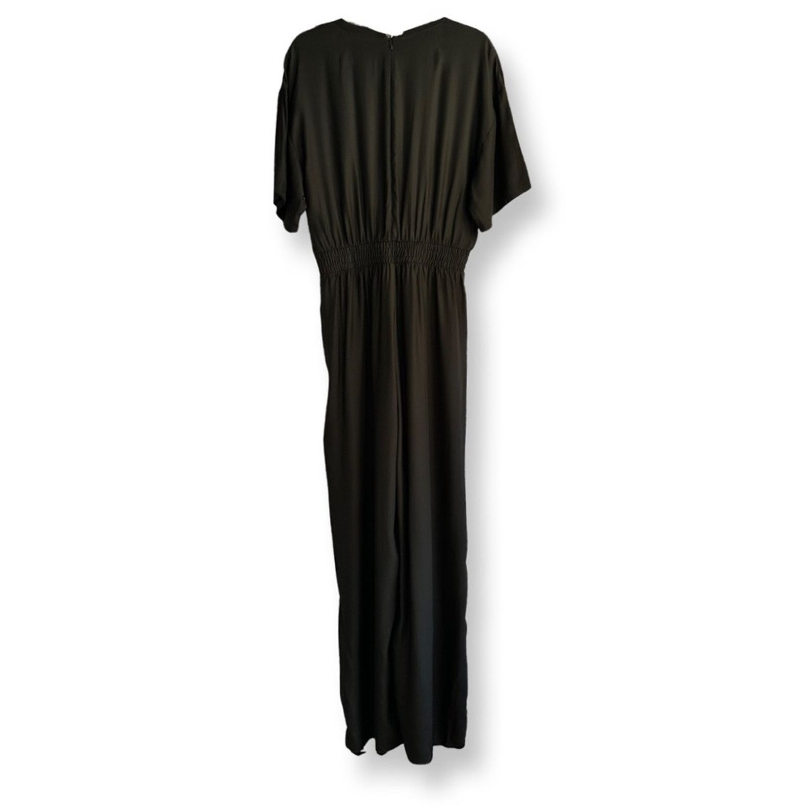 ATM Anthony Thomas Melillo New ATM Women's Black Charmeuse Silk Jumpsuit Size 30" / US 8 / IT 44 - 3 Thumbnail